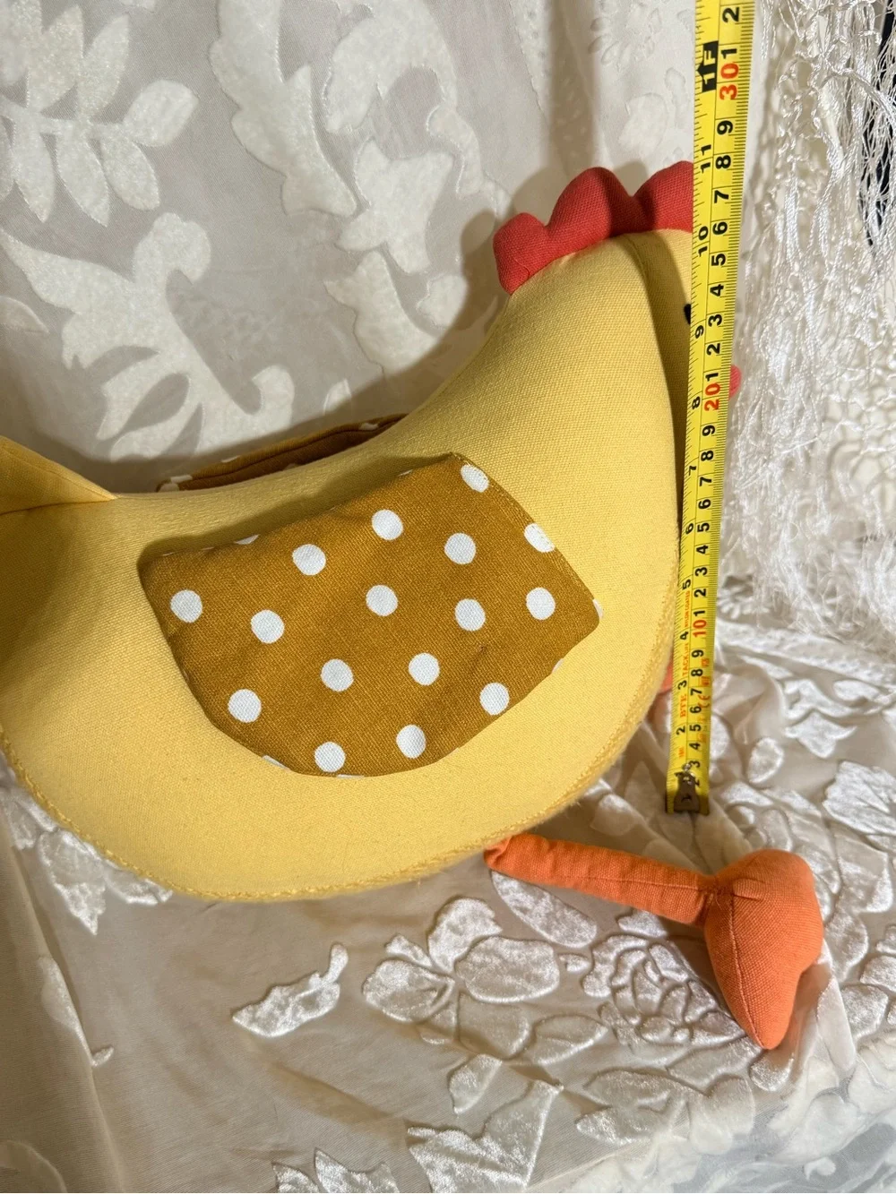 Pillowfort Chicken Hen Pillow Yellow Farmhouse Cottagecore Decor